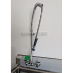 Waterloo 1.15 GPM Wall-Mount Pre-Rinse Faucet with 8 Waterloo 1.15 GPM Wall-Mount Pre-Rinse Faucet with 8