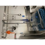 Waterloo 1.15 GPM Wall-Mount Pre-Rinse Faucet with 8 Waterloo 1.15 GPM Wall-Mount Pre-Rinse Faucet with 8