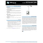 Haws Axion MSR 8356WCSM Eye / Face Wash Station with Containment Tray and Ceiling-Mount Shower