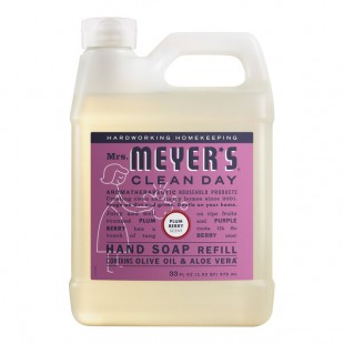 Mrs. Meyer's Clean Day 394951 33 oz. Plum Berry Scented Hand Soap Refill - 6/Case