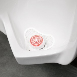Lavex Urinal Screen with Strawberry Scented Block - 12/Pack Lavex Urinal Screen with Strawberry Scented Block - 12/Pack