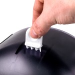 San Jamar R2090TBK Oceans Single Roll Jumbo Toilet Tissue Dispenser - Black Pearl San Jamar R2090TBK Oceans Single Roll Jumbo Toilet Tissue Dispenser - Black Pearl