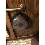 San Jamar R2090TBK Oceans Single Roll Jumbo Toilet Tissue Dispenser - Black Pearl San Jamar R2090TBK Oceans Single Roll Jumbo Toilet Tissue Dispenser - Black Pearl