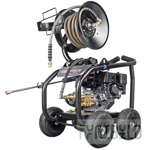 Simpson 65202 Super Pro Pressure Washer with Roll Cage, CRX Engine, and 25' Hose - 3,600 PSI; 2.5 GPM