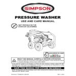 Simpson 65202 Super Pro Pressure Washer with Roll Cage, CRX Engine, and 25' Hose - 3,600 PSI; 2.5 GPM Simpson 65202 Super Pro Pressure Washer with Roll Cage, CRX Engine, and 25' Hose - 3,600 PSI; 2.5 GPM