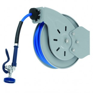 T&S B-7232-01-ESB36 Wall Mounted Hose Reel with 35' Hose, 4+ GPM Spray Valve, Swivel, Swing Bracket, and 36 T&S B-7232-01-ESB36 Wall Mounted Hose Reel with 35' Hose, 4+ GPM Spray Valve, Swivel, Swing Bracket, and 36