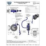 T&S B-7232-01-ESB36 Wall Mounted Hose Reel with 35' Hose, 4+ GPM Spray Valve, Swivel, Swing Bracket, and 36