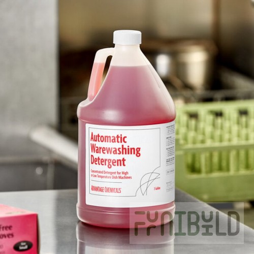 Advantage Chemicals 1 gallon / 128 oz. Concentrated Liquid Dish Washing Machine Detergent - 4/Case
