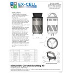 Ex-Cell Kaiser Arena 51 Series ARENA-X51 51 Gallon Black Steel Customizable Outdoor Trash Can with Hooded Rain Top