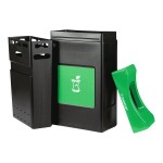 Commercial Zone Avante 30 Gallon Green Polyethylene Rectangular Indoor / Outdoor Shallow Modular Single-Stream Compost Bin Commercial Zone Avante 30 Gallon Green Polyethylene Rectangular Indoor / Outdoor Shallow Modular Single-Stream Compost Bin