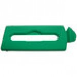 Rubbermaid® 2007886 Slim Jim Recycling Green Rectangular Hinged Paper Lid Insert Rubbermaid® 2007886 Slim Jim Recycling Green Rectangular Hinged Paper Lid Insert