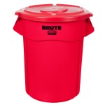 Rubbermaid® BRUTE 20 Gallon Red Round Trash Can and Lid Rubbermaid® BRUTE 20 Gallon Red Round Trash Can and Lid