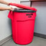 Rubbermaid® BRUTE 20 Gallon Red Round Trash Can and Lid Rubbermaid® BRUTE 20 Gallon Red Round Trash Can and Lid