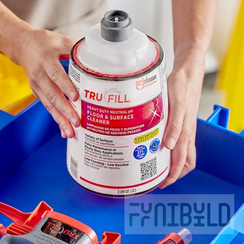SC Johnson Professional® TruFill 684502 2 Liter Heavy-Duty Neutral Floor Cleaner Cartridge - 2/Case