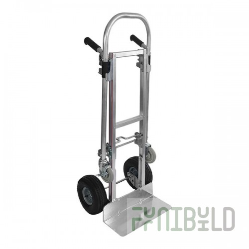 B&P Manufacturing S Series Junior 500 lb. Straight Back Convertible Hand Truck with Double-Grip Loop Handle, 10