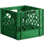12 Qt. Red Rectangular Milk Crate - 19 12 Qt. Red Rectangular Milk Crate - 19