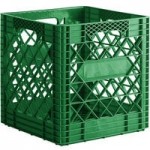 12 Qt. Red Rectangular Milk Crate - 19 12 Qt. Red Rectangular Milk Crate - 19