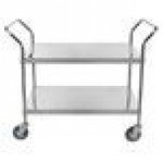 Regency Stainless Steel Two Shelf Utility Cart - 24