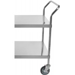 Regency Stainless Steel Two Shelf Utility Cart - 24