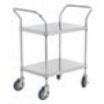 Regency Stainless Steel Two Shelf Utility Cart - 24
