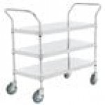 Regency Stainless Steel Two Shelf Utility Cart - 24
