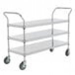 Regency Stainless Steel Two Shelf Utility Cart - 24
