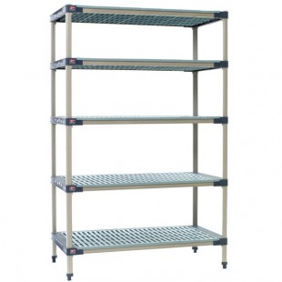 Metro 5X467G4 MetroMax 4 Grid 5-Shelf Stationary Shelving Unit - 21