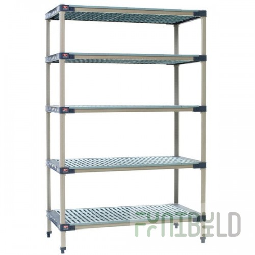 Metro 5X467G4 MetroMax 4 Grid 5-Shelf Stationary Shelving Unit - 21