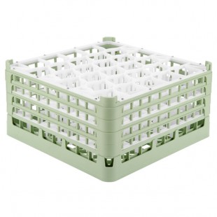 Vollrath 52845 Signature Lemon Drop Full-Size Light Green 30-Compartment 8 1/2
