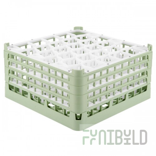Vollrath 52845 Signature Lemon Drop Full-Size Light Green 30-Compartment 8 1/2