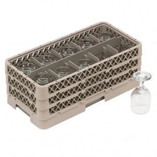 Vollrath HR1C1CA Traex® Half-Size Beige 10 Compartment 7 5/16
