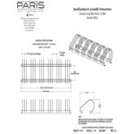 Paris Furnishings 12 Loop Steel Surface Mount Style Bike Rack Paris Furnishings 12 Loop Steel Surface Mount Style Bike Rack