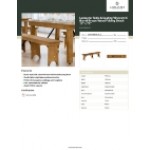 Lancaster Table & Seating Vineyard 6' Barrel Brown Wood Folding Bench 12 Lancaster Table & Seating Vineyard 6' Barrel Brown Wood Folding Bench 12