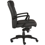Eurotech Seating LE255-BLKL Manchester Black Leather Mid Back Swivel Tilt Office Chair Eurotech Seating LE255-BLKL Manchester Black Leather Mid Back Swivel Tilt Office Chair
