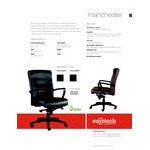 Eurotech Seating LE255-BLKL Manchester Black Leather Mid Back Swivel Tilt Office Chair Eurotech Seating LE255-BLKL Manchester Black Leather Mid Back Swivel Tilt Office Chair