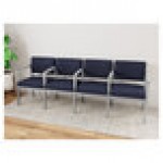 Lesro Lenox Steel Open House Navy Fabric 4-Seat Sofa with Center Arms Lesro Lenox Steel Open House Navy Fabric 4-Seat Sofa with Center Arms
