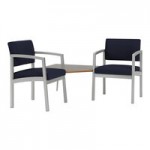 Lesro Lenox Steel Open House Navy Fabric 4-Seat Sofa with Center Arms Lesro Lenox Steel Open House Navy Fabric 4-Seat Sofa with Center Arms
