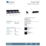 Lesro Lenox Steel Open House Navy Fabric 4-Seat Sofa with Center Arms Lesro Lenox Steel Open House Navy Fabric 4-Seat Sofa with Center Arms