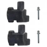 Grosfillex US962117 2 Panel Resin Patio Fence - Black
