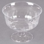 Fineline Flairware 215-WH 15 oz. White Plastic Oval Bowl / Serving Boat - 300/Case Fineline Flairware 215-WH 15 oz. White Plastic Oval Bowl / Serving Boat - 300/Case