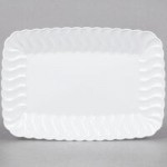 Fineline Flairware 215-WH 15 oz. White Plastic Oval Bowl / Serving Boat - 300/Case Fineline Flairware 215-WH 15 oz. White Plastic Oval Bowl / Serving Boat - 300/Case