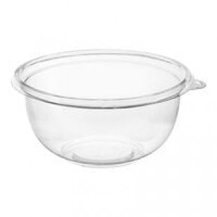Fineline 5016-CL 16 oz. Clear PETE Plastic Salad Bowl - 200/Case Fineline 5016-CL 16 oz. Clear PETE Plastic Salad Bowl - 200/Case