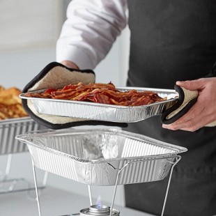 Choice Half Size Foil Steam Table Pan Shallow 1 1/2