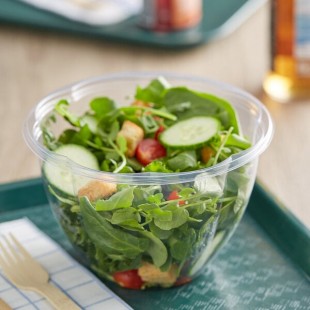 World Centric 48 oz. Compostable Clear PLA Plastic Deli Bowl - 300/Case