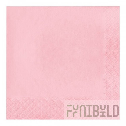 Creative Converting 58158B Classic Pink 3-Ply 1/4 Fold Luncheon Napkin - 50/Pack