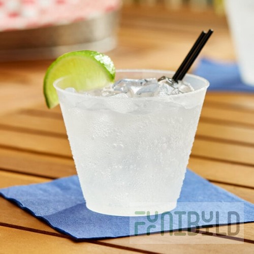 WNA Comet Frost-Flex 9 oz. Frosted Plastic Tumbler - 500/Case