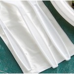 Choice White Extra Heavy Weight Wrapped Polystyrene Plastic Cutlery Pack with Napkin - 500/Case Choice White Extra Heavy Weight Wrapped Polystyrene Plastic Cutlery Pack with Napkin - 500/Case