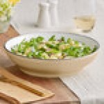 Acopa Embers 48 oz. Harvest Tan Matte Stoneware Pasta Bowl - Sample Acopa Embers 48 oz. Harvest Tan Matte Stoneware Pasta Bowl - Sample