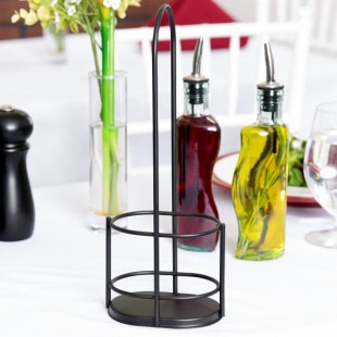 TableCraft 918RBK Gemelli Black Olive Oil Cruet Rack