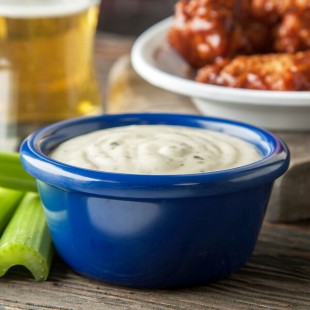 Carlisle 6 oz. Smooth Cobalt Blue Melamine Ramekin - 48/Case